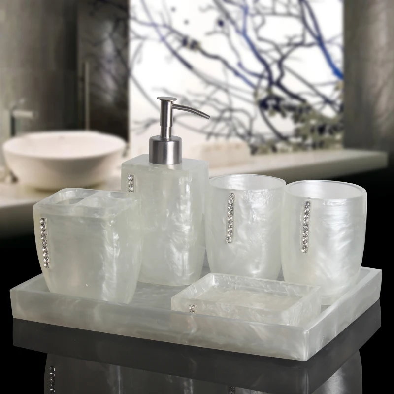 Zara Home Bathroom - 진주 질감 수지 목욕 용품 5