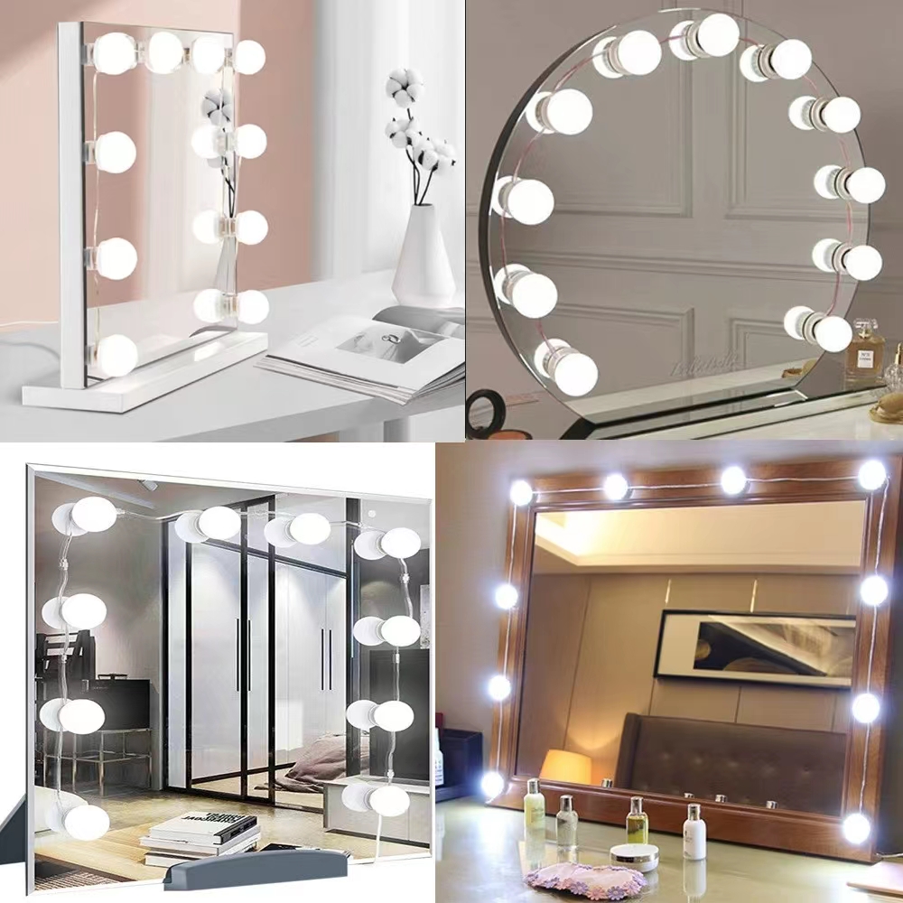 Home Theater Bathroom - LED 라이트 페이스트 미러 메이크업 전구,