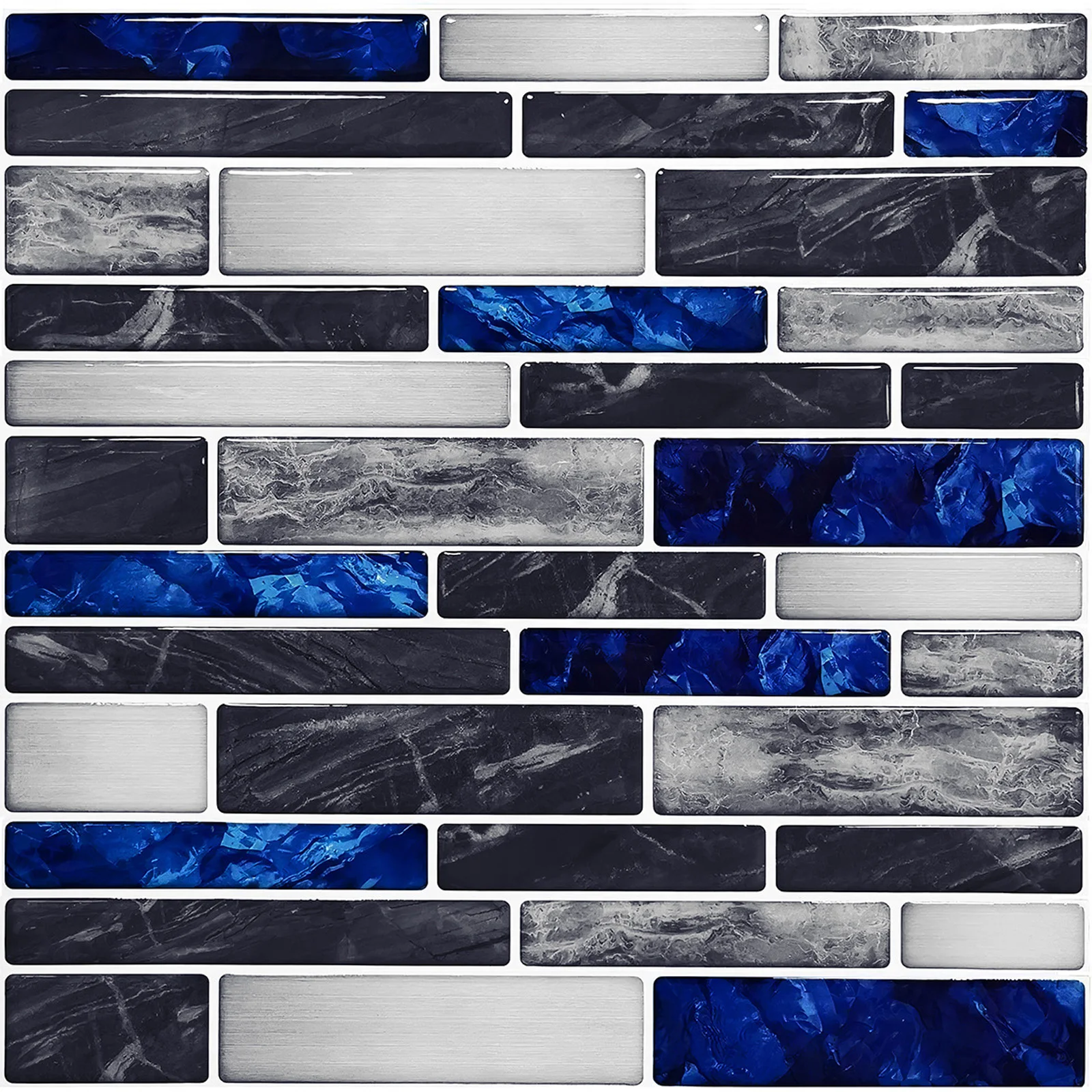 Home Bathroom Wall Tiles - 셀프 접착 3D 모자이크 타일 스티커,
