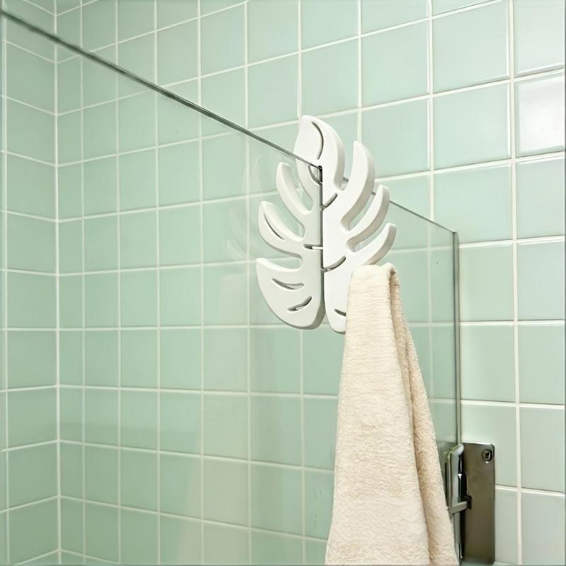 녹색 몬스테라 잎 모양 샤워 도어 걸이, 드릴 없이 설 - Jet Home Bathroom 리뷰 및 가격