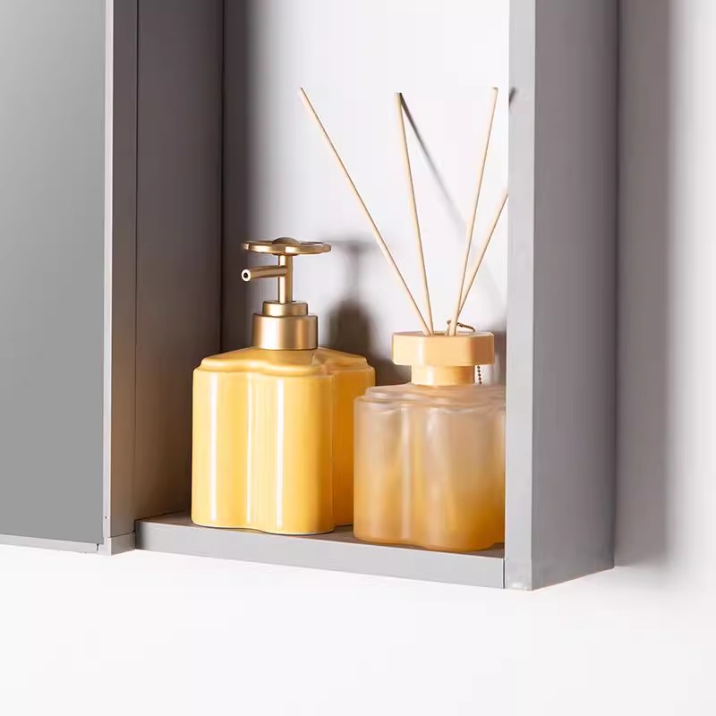 현대 오렌지 꽃 세라믹 로션 병 욕실 화장실 손 소독제 - Zara Home Bathroom 리뷰 및 가격