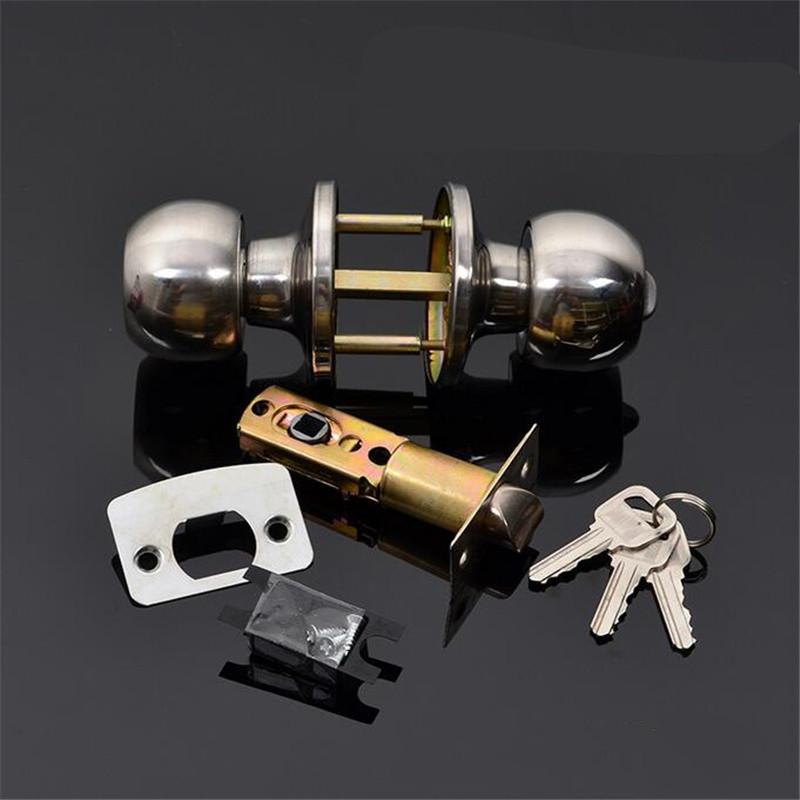 둥근 볼형 프라이버시 도어 손잡이, 키가 있는 욕실 손 - Home Bathroom Fittings 리뷰 및 가격