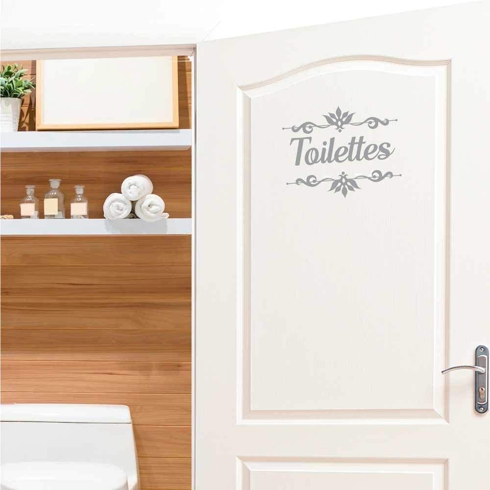 꽃이 달린 프랑스 화장실, 욕실 문짝 스티커, 데칼 화 - Home Bathroom Wall Tiles 리뷰 및 가격