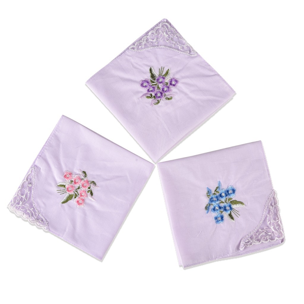 3PCS 럭셔리 코 튼 여성 Hankies 수 놓은 레 - Zara Home Bathroom 리뷰 및 가격
