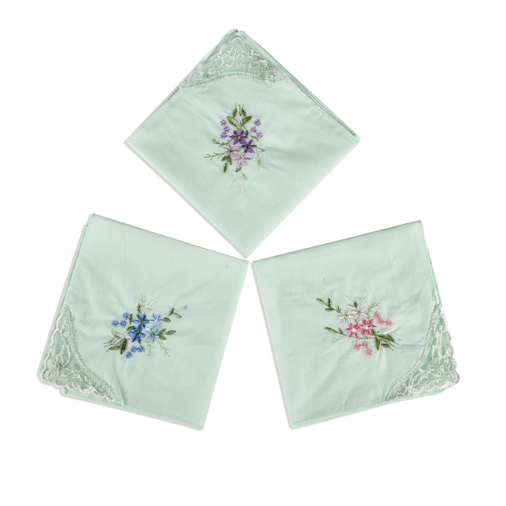 3PCS 럭셔리 코 튼 여성 Hankies 수 놓은 레 - Zara Home Bathroom 리뷰 및 가격