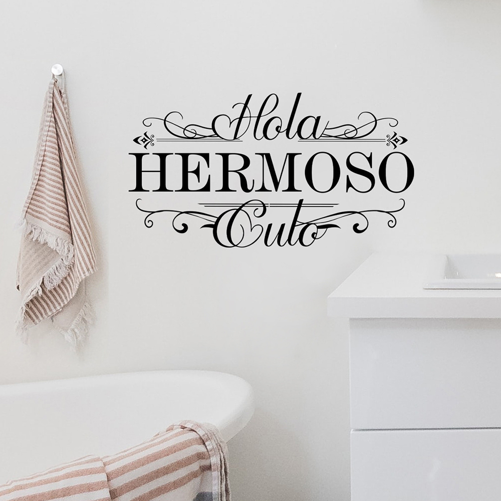 스페인어 재미있는 Hola Heromoso 화장실 벽  - Home Bathroom Wall Tiles 리뷰 및 가격