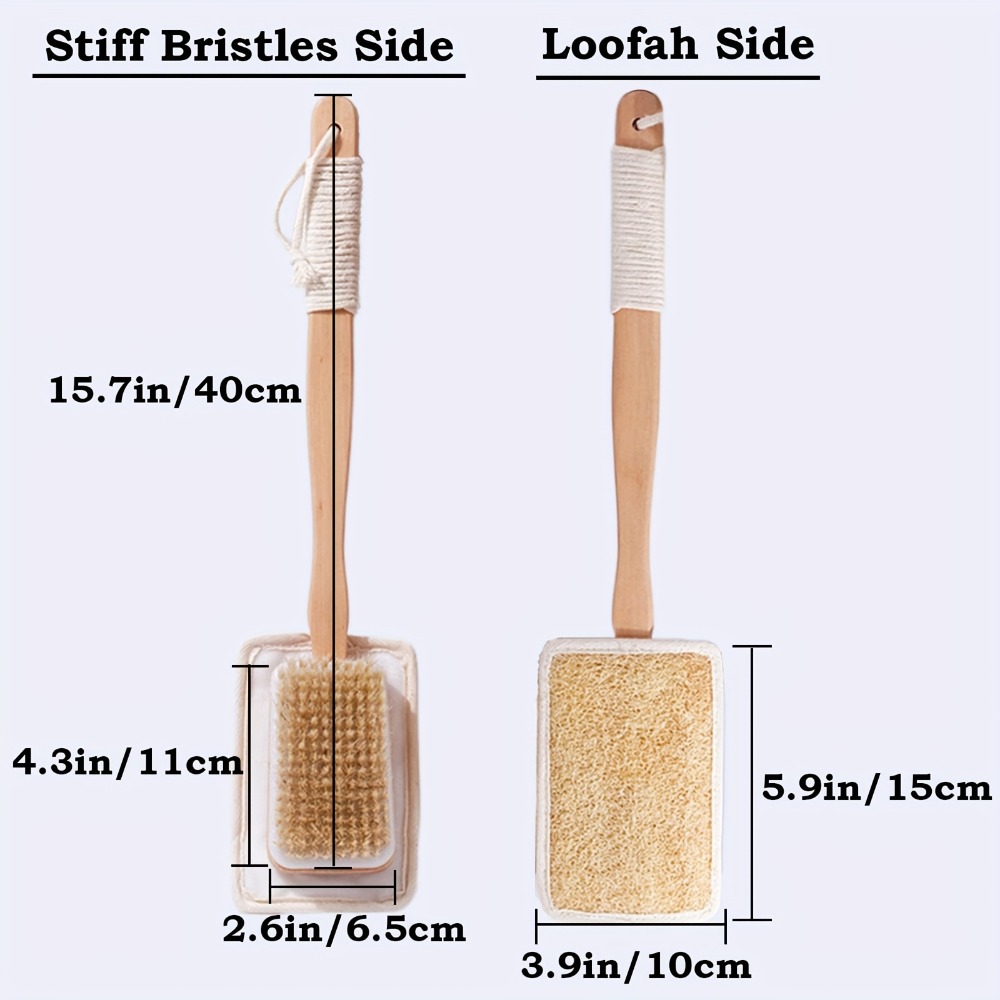 나무 손잡이 긴 목욕 브러시 천연 수세미 멧돼지 털 양 - Home Bathroom Cleaning Machine 리뷰 및 가격