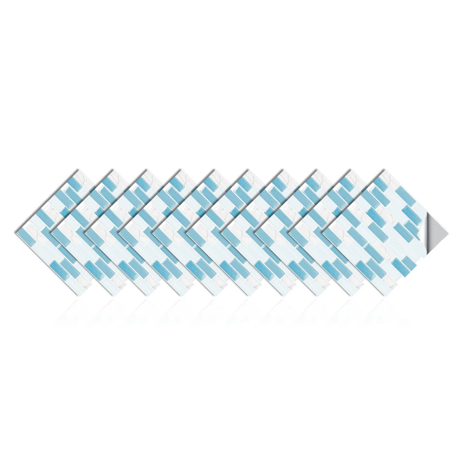 셀프 접착 3D 모자이크 타일 스티커, 주방 욕실 벽  - Home Bathroom Wall Tiles 리뷰 및 가격