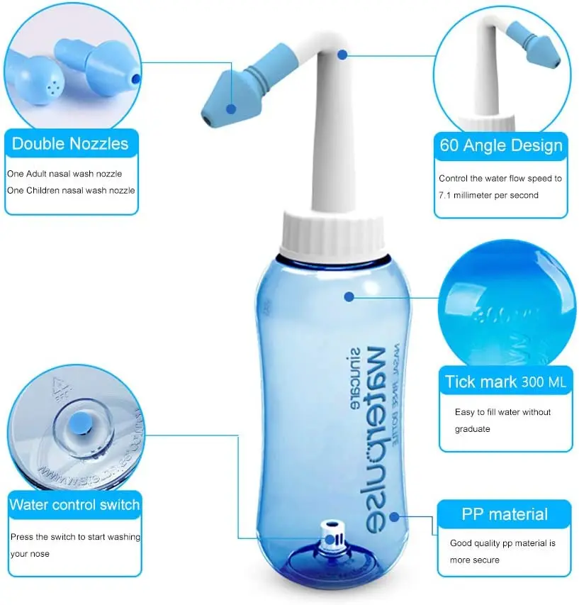300ml 500ml 비강세척기 세척병 워터펄스 코세척 - Home Bathroom Cleaning Machine 리뷰 및 가격