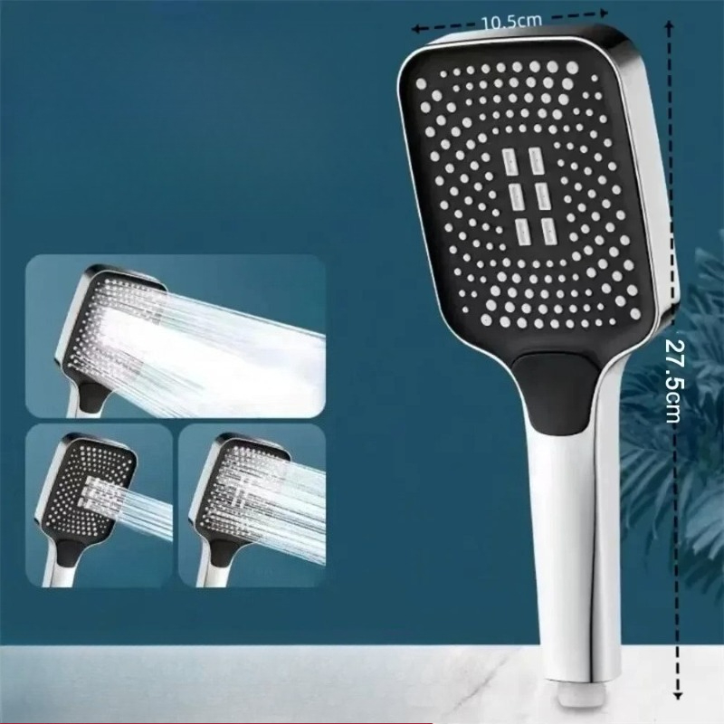 조절 가능한 3단계 고압 샤워헤드 대용량 절수 레인폴  - Home Office Bathroom 리뷰 및 가격