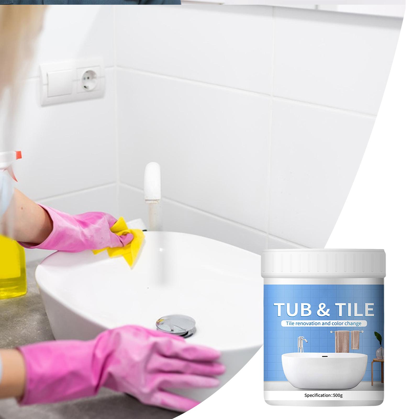 욕실 타일 페인트 키트 500g 수성 속건성 욕조 보수 - Home Bathroom Wall Tiles 리뷰 및 가격
