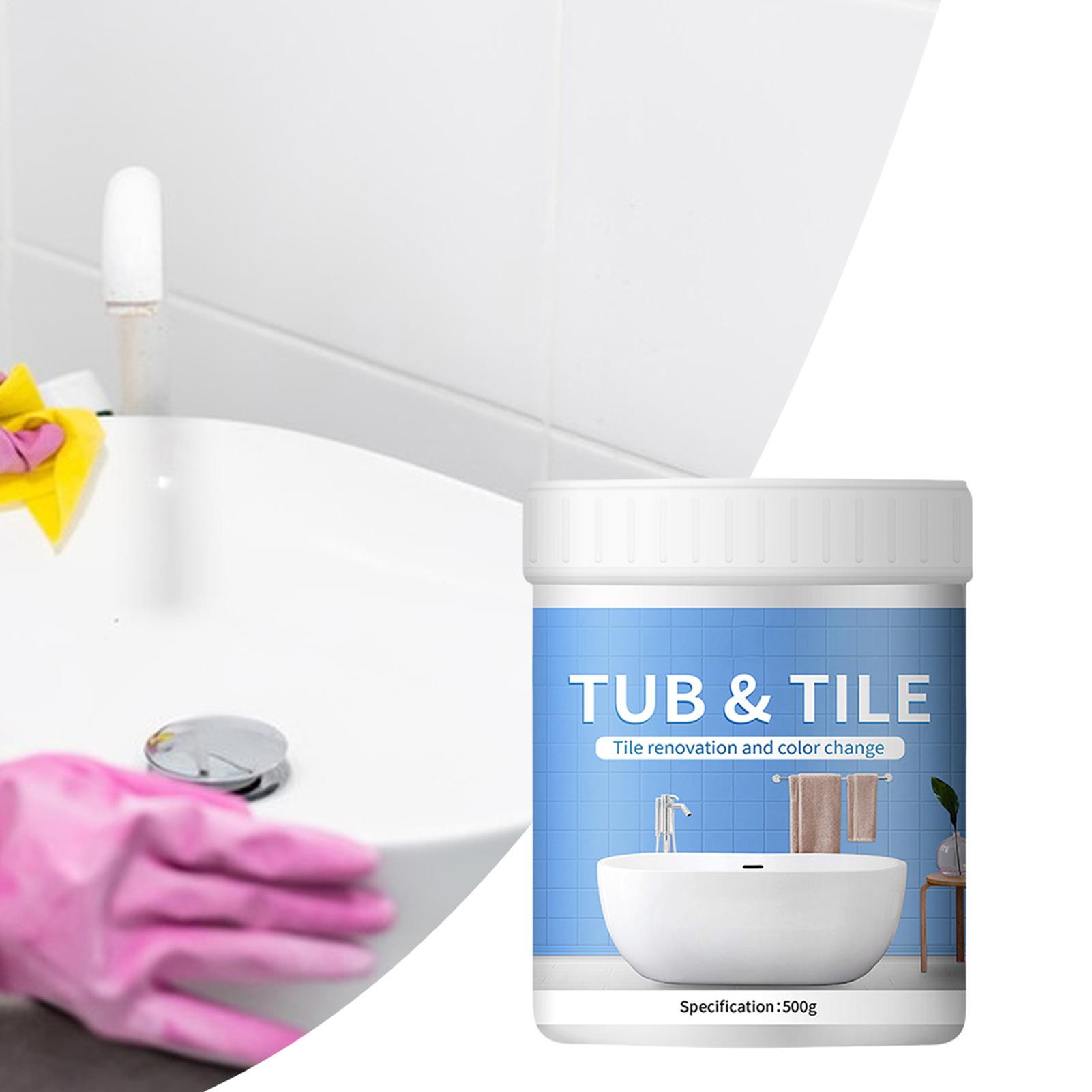 욕실 타일 페인트 키트 500g 수성 속건성 욕조 보수 - Home Bathroom Wall Tiles 리뷰 및 가격